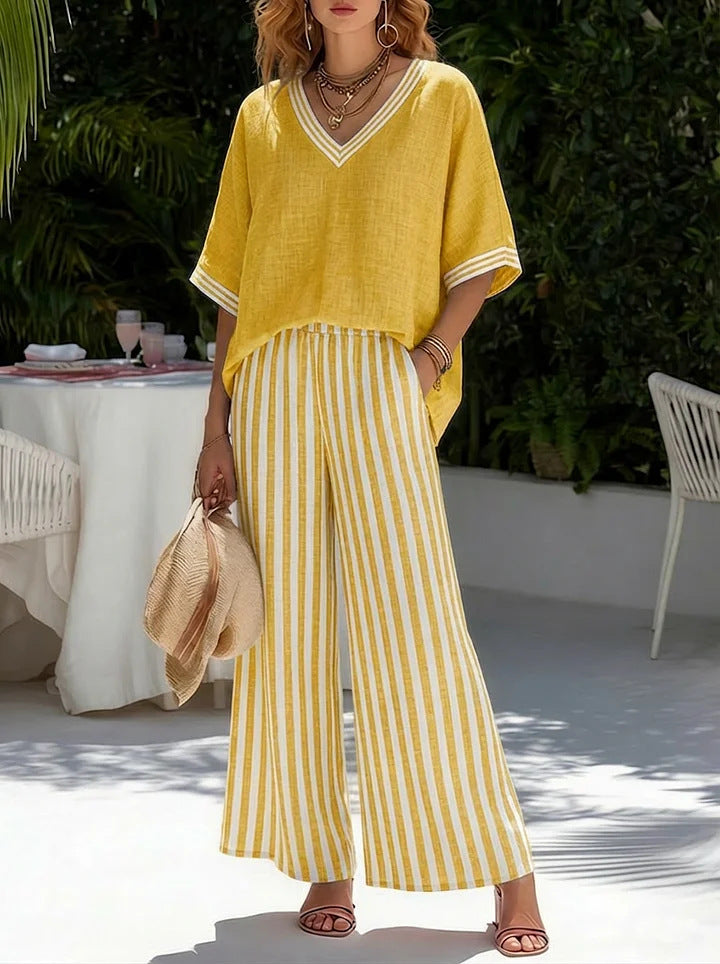 New summer cotton and linen suits
