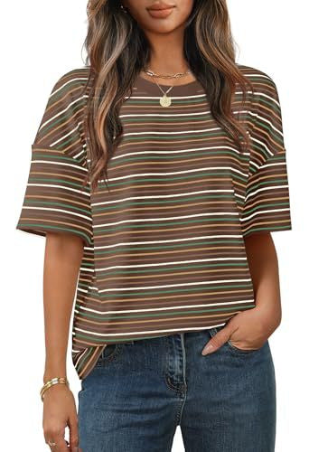 Stylish, casual, versatile, and comfortable short-sleeved crew neck T-shirt