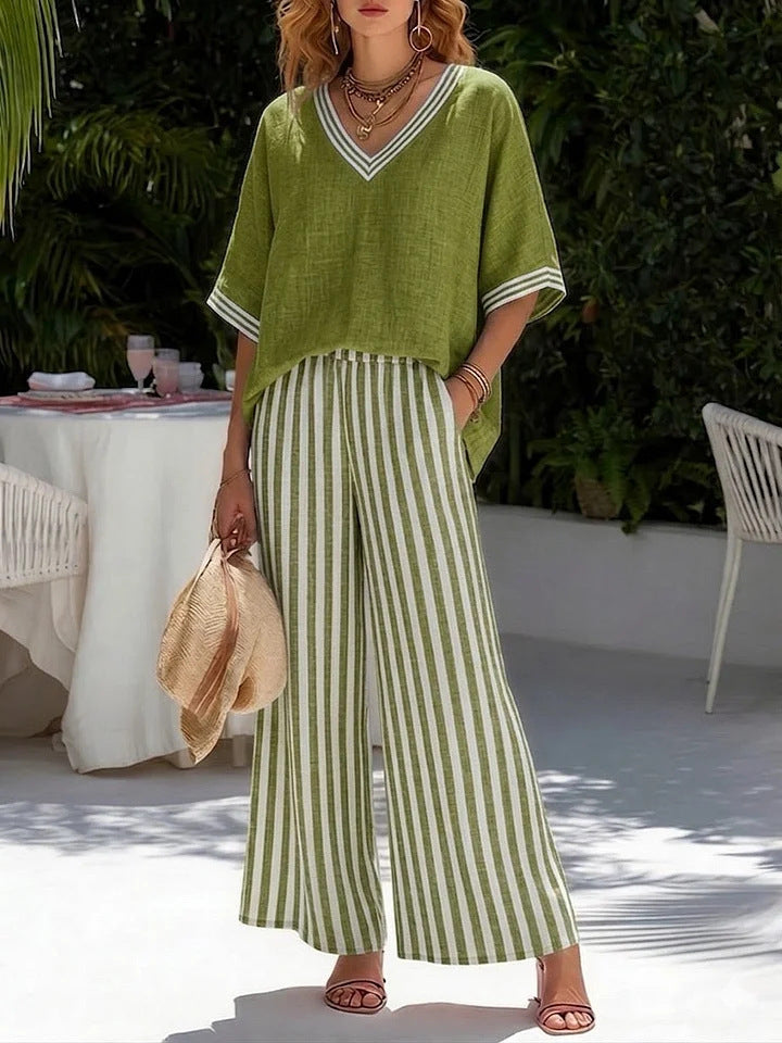 New summer cotton and linen suits