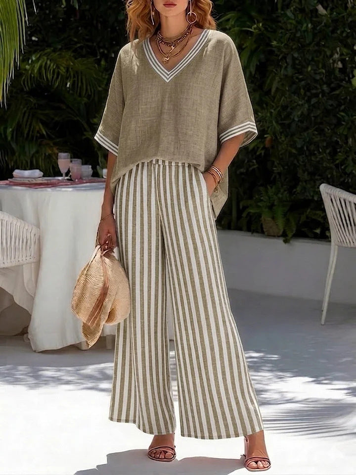 New summer cotton and linen suits